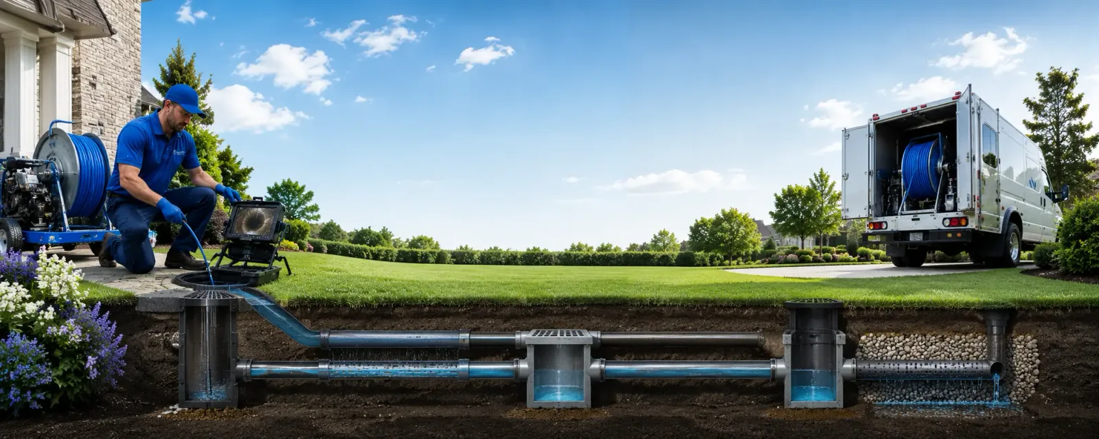 Outdoor drain cleaning information for Afton, TN